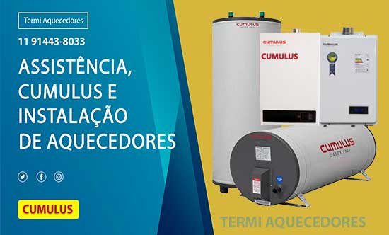 Manutenção e assistência de aquecedores cumulus